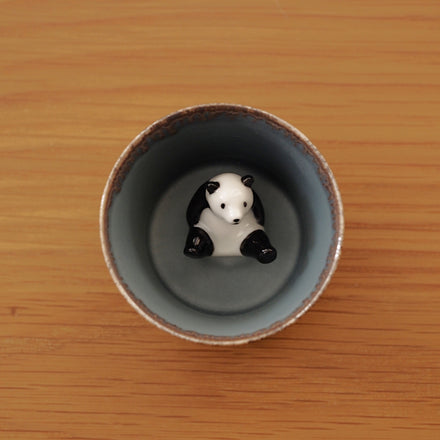 Panda Sake Cup (Gray)