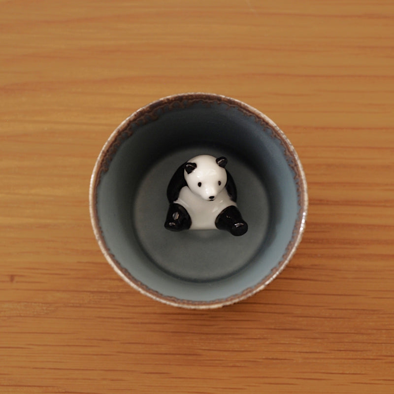 Panda Sake Cup (Gray)