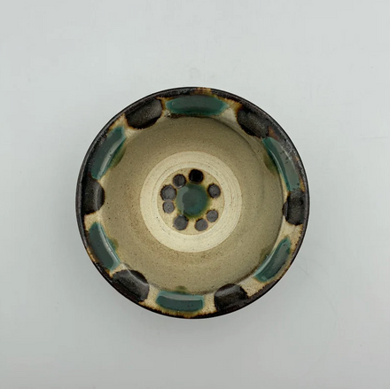 Wanbu Bowl, 4-sun — Okinawa. Handmade Okinawa ware from Japan.