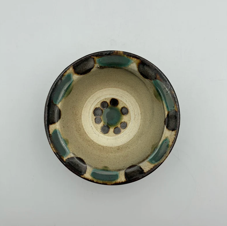 Wanbu Bowl, 4-sun — Okinawa. Handmade Okinawa ware from Japan.