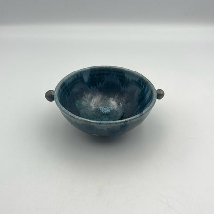 Indigo Soup Bowl — Mino. Handmade Gifu ware from Japan.