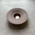 Brown plate from Kasama, handmade in Japan