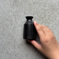 Hiromatsu Hirotaka 3 lines bottle vase S charcoal black