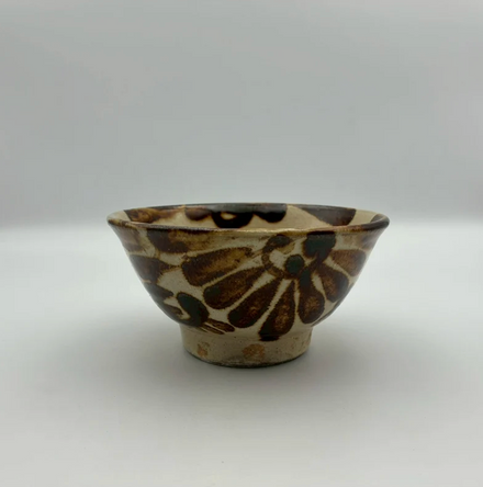 Makai Rice Bowl, 4-sun No.3 — Okinawa. Handmade Okinawa ware from Japan.