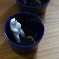 Polar Bear Sake Cup – No. 2 (Blue)