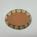 Okinawa ware plate made by hand in Okinawa, Japan
