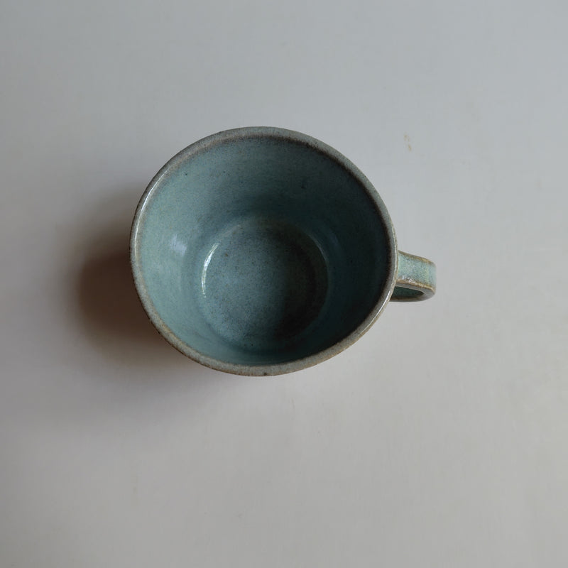 Mug with plenty of pine ash glaze