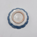 Blue and white small floral pattern fluted mini plate