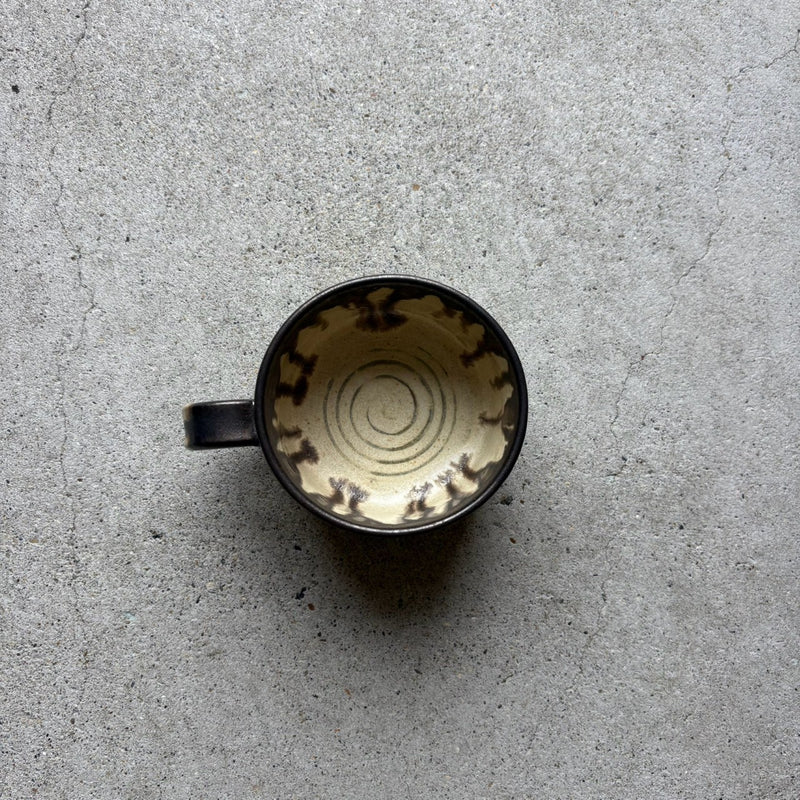 Handmade Kasama ware mug, one of a kind
