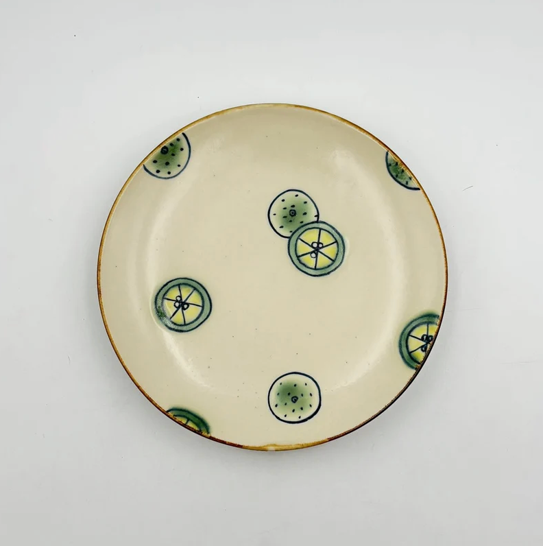 Cup & Saucer, Shikwasa — Okinawa, shipped worldwide from Kyoto