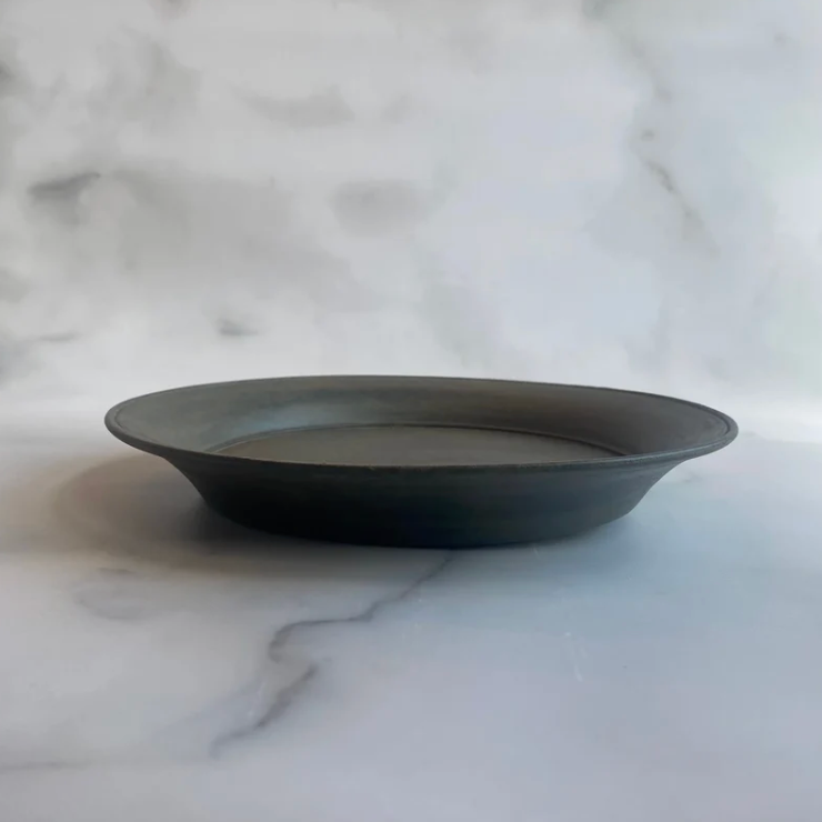 7-sun Rimmed Plate, White Lacquer