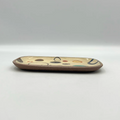 Handmade Okinawa ware plate, one of a kind