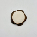 Bronze-glazed hibiscus bean plate