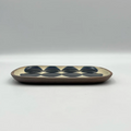 Handmade Okinawa ware plate, one of a kind