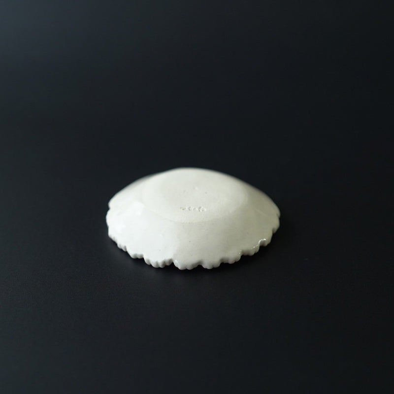 Handmade Japanese pottery tiny plate, one of a kind
