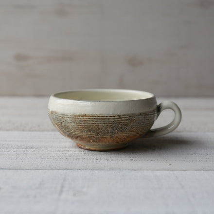 Fuchi Ara Yoko Bori Marugata Soup Cup with Handle