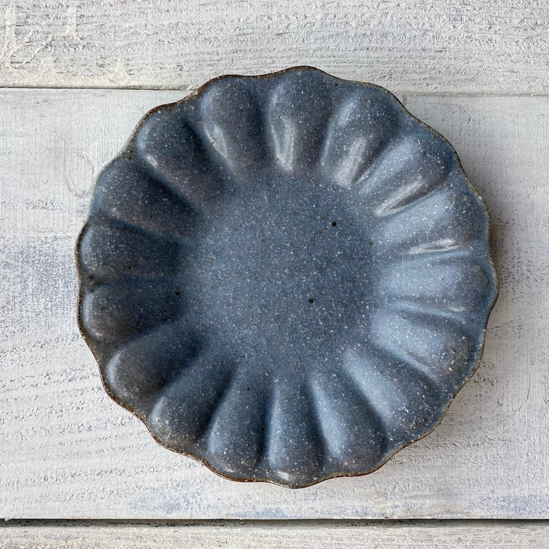 Gray Glaze Rinka Deep Plate, Small
