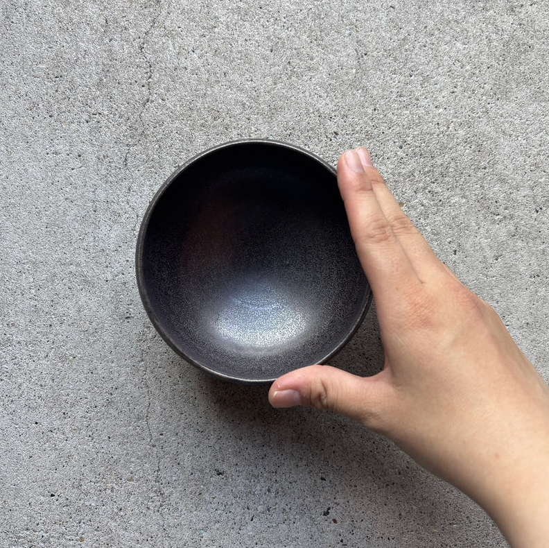 Okinawa ware bowl made by hand in Okinawa, Japan