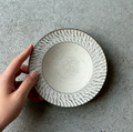 Shinogi Rim Plate Small, White