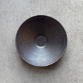 Shallow Rim Bowl, Manganese — Okinawa. Handmade Okinawa ware from Japan.