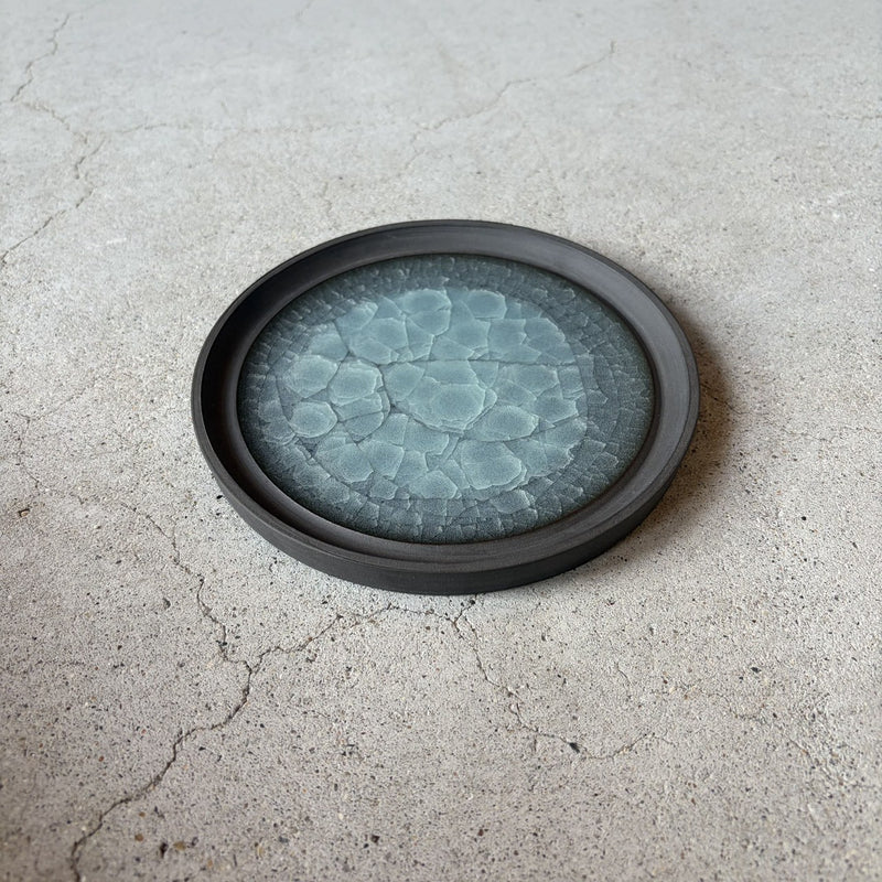 Blue plate from Odawara, handmade in Japan