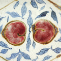 Peach-shaped long plate