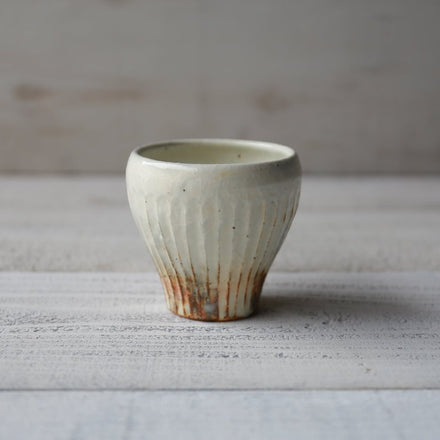 Iron Glaze Line Carving Free Cup (Large)