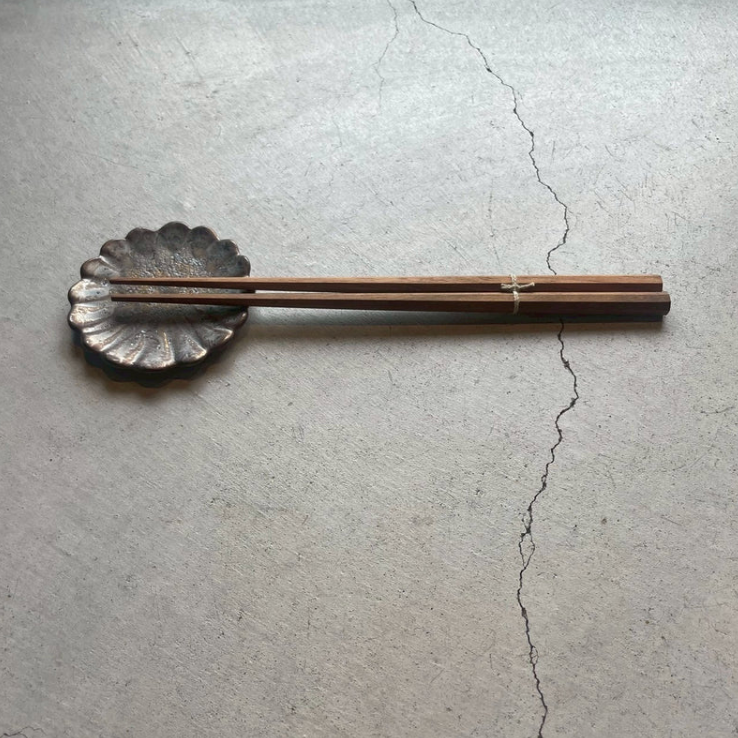 Chopstick rest / cutlery rest, φ7, bronze