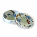 Grape Lidded Container. Handmade Tokyo ware from Japan.