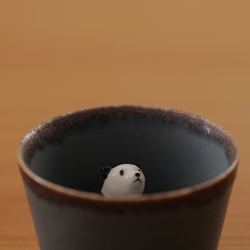 Panda Sake Cup (Gray)