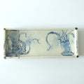 染付 章魚與烏賊 長盤