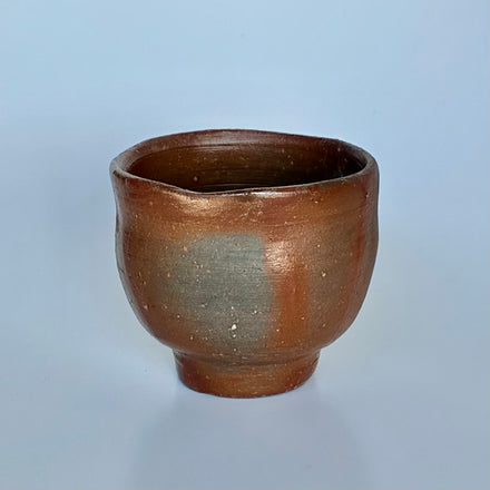 藤原啓　作　備前緋襷ぐい呑み