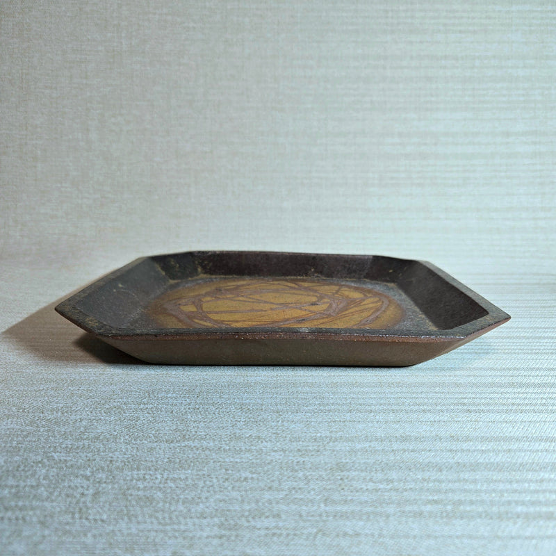 Plate from Bizen, handmade in Japan