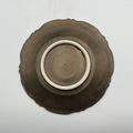 Bronze Glaze Arabesque Scalloped Plate