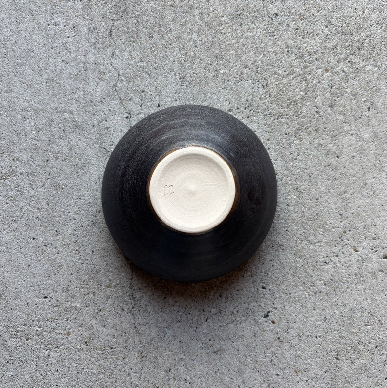 Soup Bowl SS, Manganese No.1 — Okinawa, shipped worldwide from Kyoto