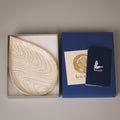 White plate from Seto, handmade in Japan