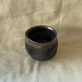 Black teacup from Miyazaki, handmade in Japan