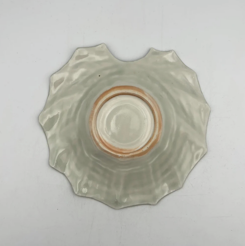 Ash-blue glaze, Sekiro, 6-inch plate