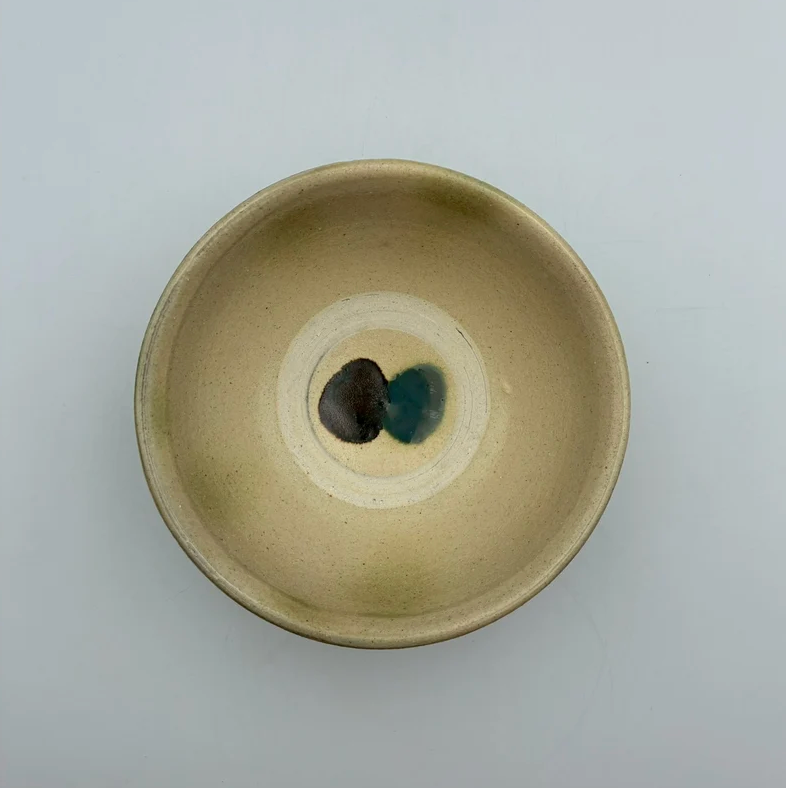 Handmade Okinawa ware bowl, one of a kind