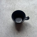 Black matte shinogi-patterned mug