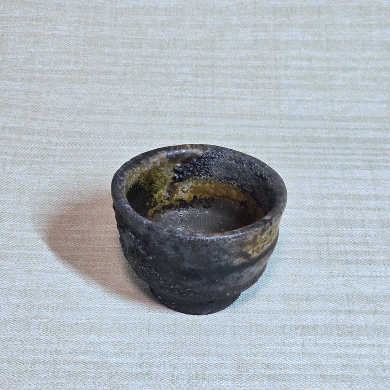 備前窯変酒呑(桐箱付き)