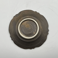 Bronze-Glazed Lobed Plate with Arabesque Design