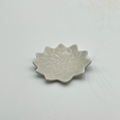 Ash-Blue Glaze Dahlia Bean Dish