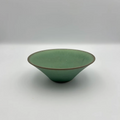 Fine Crystal Green Glaze Morning Glory Bowl S