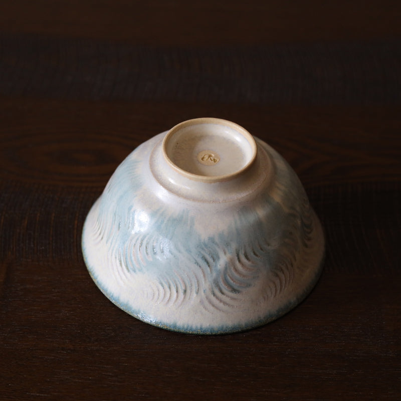 Rice Bowl — Ooze Blue, shipped worldwide from Kyoto