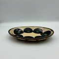 Blue plate from Okinawa, handmade in Japan