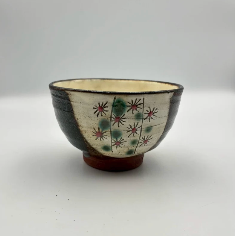 Black bowl from Okinawa, handmade in Japan
