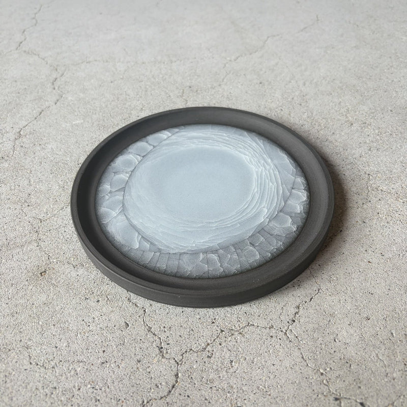 White plate from Odawara, handmade in Japan