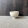 Footed Bowl, Small, White No.1 — Okinawa. Handmade Okinawa ware from Japan.
