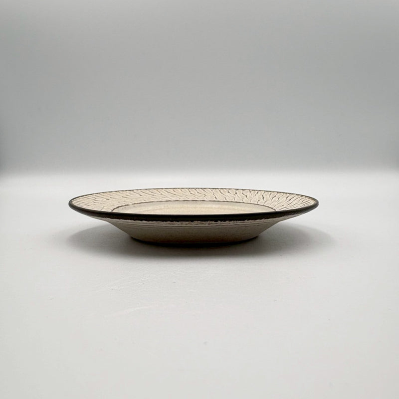 Shinogi Rim Plate 5-sun, White